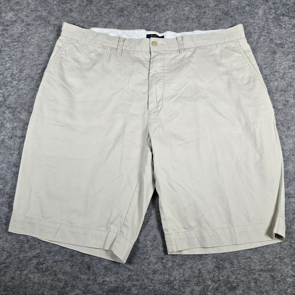Polo Ralph Lauren Mens Golf Tan Beige Chino Classic Pony Shorts 38